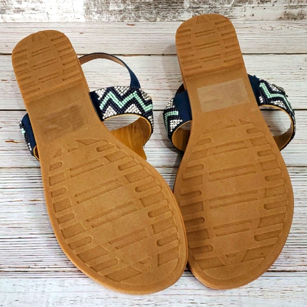 5/$30 🎀 Mixit | Boho Glam Rhinestone Summer Sandals - Picture 6 of 8